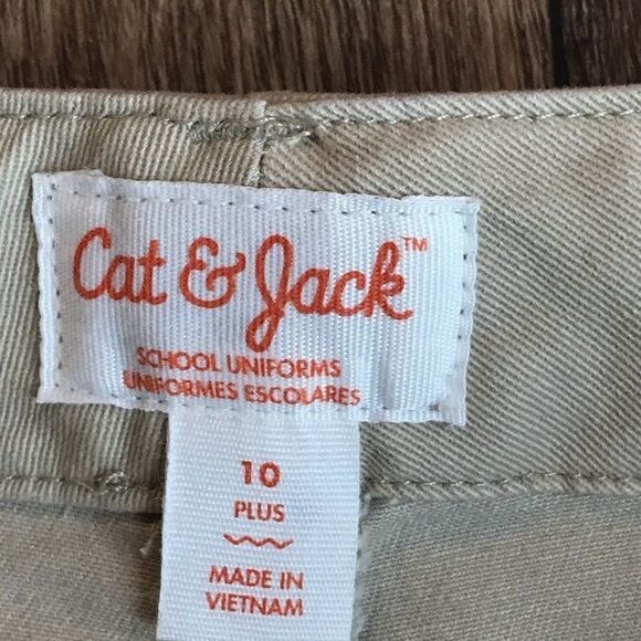 Cat & Jack Tan School Pants Girls Size 10 Plus - Picture 4 of 14